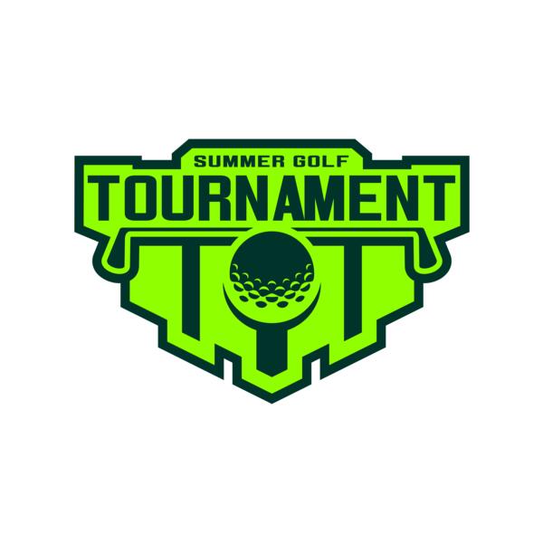 Tournament Summer golf logo template Thumbnail