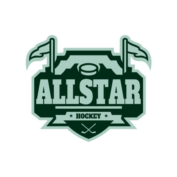 All Star Hockey Tournament logo template 02 Thumbnail