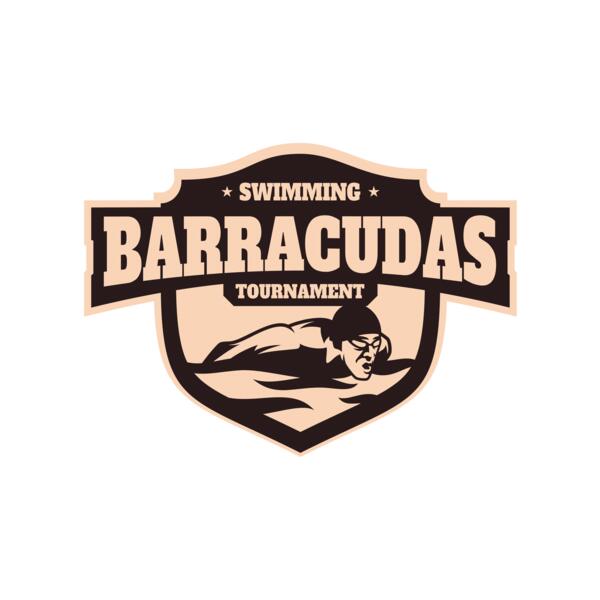 Barracudas Swimming Tournament logo template Thumbnail